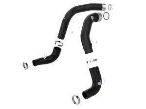 aFe Power - aFe Power BladeRunner 3 IN Aluminum Hot and Cold Charge Pipe Kit Black Jeep Wrangler (JL) 20-23 V6-3.0L (td) EcoDiesel - 46-20434-B - Image 2