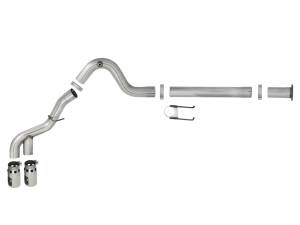 aFe Power - aFe Power Rebel XD Series 4 IN 409 Stainless Steel DPF-Back Exhaust w/Dual Polished Tips Ford Diesel Trucks 11-14 V8-6.7L (td) - 49-43121-P - Image 5