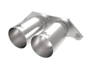 aFe Power MACH Force-Xp 4 IN Brushed Finish OE Replacement Exhaust Tips Porsche 911 GT3 14-19 H6-3.8L/4.0L - 49C36435-H