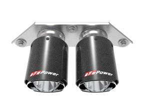 aFe Power - aFe Power MACH Force-Xp 4 IN Carbon Fiber OE Replacement Exhaust Tips Porsche 911 GT3 14-19 H6-3.8L/4.0L - 49C36435-C - Image 2