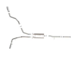 aFe Power - aFe Power Apollo GT Series 3 IN Cat-Back Exhaust System w/ Dual Rear-Side Exit Polish Tips GM Trucks 09-18 V6-4.3L/V8-4.8/5.3L - 49-44134-P - Image 4