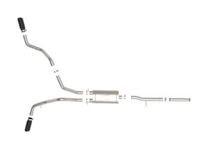 aFe Power - aFe Power Apollo GT Series 3 IN Cat-Back Exhaust System w/ Dual Rear-Side Exit Black Tips GM Trucks 09-18 V6-4.3L/V8-4.8/5.3L - 49-44134-B - Image 4