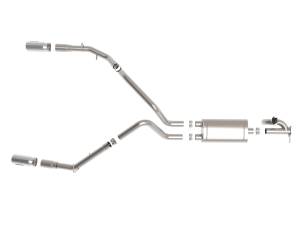 aFe Power - aFe Power Gemini XV 3 IN 304 Stainless Steel Cat-Back Exhaust System w/ Cut-Out Polished RAM 1500 (DT) 19-23 V8-5.7L HEMI - 49-32081-P - Image 6