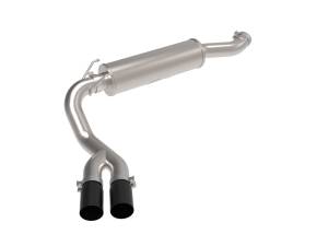 aFe Power Rebel Series 3-1/2 IN Stainless Steel Cat-Back Exhaust System w/Black Tip RAM Trucks 19-22 V8-6.4L HEMI - 49-42082-B