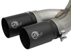 aFe Power - aFe Power Rebel Series 3-1/2 IN Stainless Steel Cat-Back Exhaust System w/Black Tip RAM Trucks 19-22 V8-6.4L HEMI - 49-42082-B - Image 2