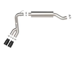 aFe Power - aFe Power Rebel Series 3-1/2 IN Stainless Steel Cat-Back Exhaust System w/Black Tip RAM Trucks 19-22 V8-6.4L HEMI - 49-42082-B - Image 3