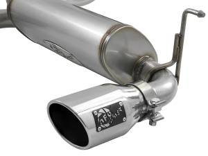 aFe Power - aFe Power Rebel Series 3 IN to 2-1/2 IN 409 Stainless Steel Cat-Back Exhaust w/ Polish Tip Jeep Wrangler (JL) 18-23 L4-2.0L (t) - 49-48096-P - Image 2