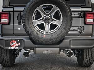 aFe Power - aFe Power Rebel Series 3 IN to 2-1/2 IN 409 Stainless Steel Cat-Back Exhaust w/ Polish Tip Jeep Wrangler (JL) 18-23 L4-2.0L (t) - 49-48096-P - Image 4