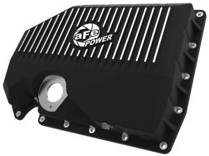 aFe POWER Pro Series Engine Oil Pan Black w/ Machined Fins VW Cars 05-21 L4-1.8/2.0L w/ Oil Sensor - 46-71210B