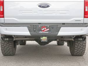 aFe Power - aFe Power Gemini XV 3 IN 304 Stainless Steel Cat-Back Exhaust System w/ Cut-Out Black Ford F-150 21-23 V6-2.7L (tt)/3.5L (tt)/V8-5.0L - 49-33129-B - Image 8