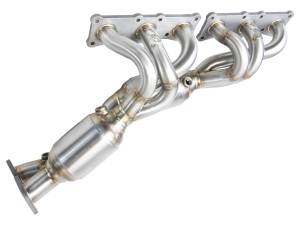 aFe Power Twisted Steel Header 304 Stainless Steel w/ Cat BMW 128i (E82/88) 08-13 / 330i/335i/328i (E90/91/92/93) 06-13 L6-3.0L N51/N52/N53 - 48-36307-1