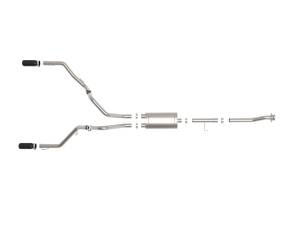 aFe Power - aFe Power Vulcan Series 3 IN 304 Stainless Steel Cat-Back Exhaust System w/ Black Tips Ford F-150 21-23 V6-2.7L (tt)/3.5L (tt)/V8-5.0L - 49-33127-B - Image 4