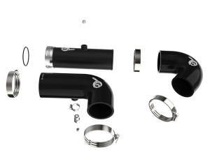 aFe Power - aFe Power BladeRunner 3 IN & 3-1/2 IN Aluminum Hot and Cold Charge Pipe Kit Black GM Trucks 20-24/SUVs 20-23 L6-3.0L (td) LM2/LZ0 - 46-20454-B - Image 2