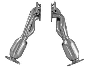 aFe Power Twisted Steel Header 409 Stainless Steel w/ Cat Toyota Tacoma 12-15 V6-4.0L - 48-46003-1HC