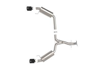 aFe Power - aFe Power Takeda 2-1/2 IN 304 Stainless Steel Axle-Back Exhaust System w/ Black Tip Lexus IS250/IS350 06-13 V6-2.5L/3.5L - 49-36055-B - Image 3