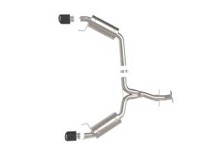 aFe Power - aFe Power Takeda 2-1/2 IN 304 Stainless Steel Axle-Back Exhaust System Carbon Fiber Lexus IS250/IS350 06-13 V6-2.5L/3.5L - 49-36055-C - Image 3