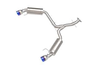 aFe Power Takeda 2-1/2 IN 304 Stainless Steel Axle-Back Exhaust System w/ Blue Tip Lexus IS250/IS350 06-13 V6-2.5L/3.5L - 49-36055-L