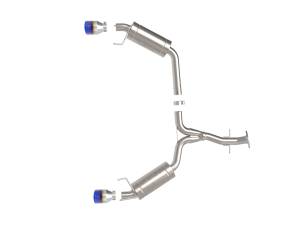 aFe Power - aFe Power Takeda 2-1/2 IN 304 Stainless Steel Axle-Back Exhaust System w/ Blue Tip Lexus IS250/IS350 06-13 V6-2.5L/3.5L - 49-36055-L - Image 3