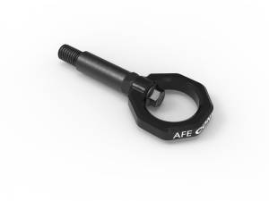 aFe CONTROL Front Tow Hook Black Toyota GR Supra (A90) 20-23 L4-2.0L (t)/L6-3.0L (t) - 450-721001-B