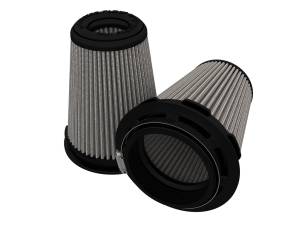 aFe Power Momentum Intake Replacement Air Filter w/ Pro DRY S Media (Pair) 3-1/2 IN F x 5 IN B x 3-1/2 IN T (Inverted) x 6 IN H - 20-91202DM