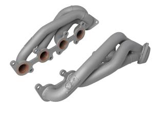 aFe Power Twisted Steel 1-5/8 IN to 2-1/2 IN 304 Stainless Headers w/ Titanium Coat Finish Ford F-150 15-23 V8-5.0L - 48-33025-1T