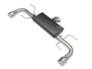 aFe Power - aFe Power Takeda 2-1/2 IN 304 Stainless Steel Axle-Back Exhaust System w/ Polished Tip Mazda CX-5 17-23 L4-2.5/2.5L (t) - 49-37021-P - Image 1