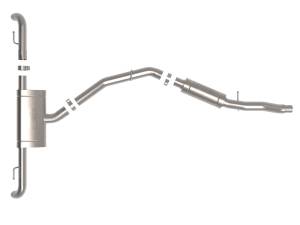 aFe Power - aFe Power MACH Force-Xp 3 IN to 2-1/2 IN Stainless Steel Cat-Back Exhaust System Audi Q5 17-23 L4-2.0L (t) - 49-36447 - Image 3