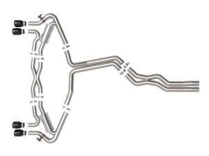 aFe Power - aFe Power MACH Force-Xp 3 IN to 2-1/2 IN Stainless Steel Cat-Back Exhaust System Black Audi RS6 Avant 20-23 V8-4.0L (tt) - 49-36448-B - Image 2