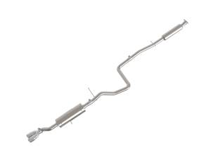 aFe Power Takeda 2-1/4 IN 304 Stainless Steel Cat-Back Exhaust System w/ Polished Tip Ford Fiesta (Sedan) 14-19 L4-1.6L - 49-33134-P