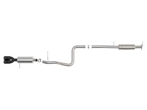 aFe Power - aFe Power Takeda 2-1/2 IN 304 Stainless Steel Cat-Back Exhaust System w/ Black Tip Ford Fiesta ST 14-19 L4-1.6L (t) - 49-33140-B - Image 2