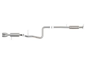 aFe Power - aFe Power Takeda 2-1/2 IN 304 Stainless Steel Cat-Back Exhaust System w/ Polished Tip Ford Fiesta ST 14-19 L4-1.6L (t) - 49-33140-P - Image 2