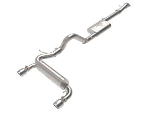 aFe Power Vulcan Series 3 IN to 2-1/2 IN Stainless Steel Cat-Back Exhaust System Polished Ford Bronco 21-23 L4-2.3L (t)/V6-2.7L (tt) - 49-33138-P