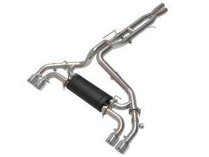 aFe Power Vulcan Series 2-1/2 IN to 3 IN Stainless Steel Cat-Back Exhaust System Polished Jeep Wrangler 392 21-23 V8-6.4L - 49-38098-P