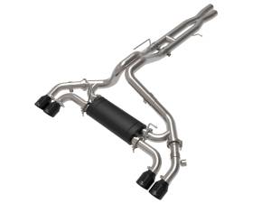 aFe Power Vulcan Series 2-1/2 IN to 3 IN Stainless Steel Cat-Back Exhaust System Black Jeep Wrangler 392 21-23 V8-6.4L - 49-38098-B