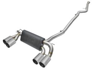 aFe Power - aFe Power MACH Force-Xp 3 to 2-1/2 IN 304 Stainless Steel Cat-Back Exhaust w/ Polished Tip BMW M2 (F87) 16-18 L6-3.0L (t) N55 - 49-36330-1P - Image 1