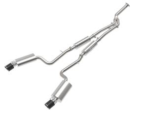 aFe Power - aFe Power Takeda 3 IN to 2-1/2 IN 304 Stainless Steel Cat-Back Exhaust w/ Carbon Fiber Tip Lexus IS200t 16-17/IS300 18-23 L4-2.0L (t) - 49-36059-C - Image 1