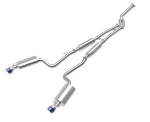 aFe Power - aFe Power Takeda 3 IN to 2-1/2 IN 304 Stainless Steel Cat-Back Exhaust w/ Blue Flame Tip Lexus IS200t 16-17/IS300 18-23 L4-2.0L (t) - 49-36059-L - Image 1