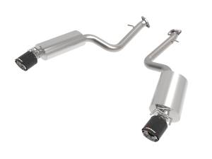 aFe Power Takeda 2-1/2 IN 304 Stainless Steel Axle-Back Exhaust System w/ Carbon Fiber Lexus IS350 14-23 V6-3.5L - 49-36060-C