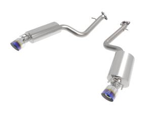 aFe Power Takeda 2-1/2 IN 304 Stainless Steel Axle-Back Exhaust System w/ Blue Tip Lexus IS350 14-23 V6-3.5L - 49-36060-L