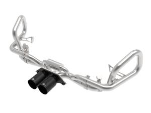 aFe Power MACH Force-Xp 2-1/2 IN 304 Stainless Steel Cat-Back Exhaust System w/ Black Tips Porsche 911 GT3 14-19 H6-3.8/4.0L - 49-36450-B