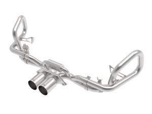 aFe Power - aFe Power MACH Force-Xp 2-1/2 IN 304 Stainless Steel Cat-Back Exhaust w/ Brushed Tip Porsche 911 GT3 14-19 H6-3.8/4.0L - 49-36450-H - Image 1