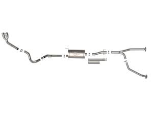 aFe Power - aFe Power Vulcan Series 2-1/2 IN to 3 IN Stainless Steel Cat-Back Exhaust System Polished Toyota Tundra 22-23 V6-3.4L (tt) - 49-36061-P - Image 2