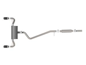 aFe Power - aFe Power Vulcan Series 2-1/2 IN 304 Stainless Steel Cat-Back Exhaust System Carbon Ford Bronco Sport 21-23 L3-1.5L (t)/L4-2.0L (t) - 49-33142-C - Image 2