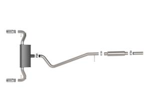 aFe Power - aFe Power Vulcan Series 2-1/2 IN 304 Stainless Steel Cat-Back Exhaust System Polished Ford Bronco Sport 21-23 L3-1.5L (t)/L4-2.0L (t) - 49-33142-P - Image 2