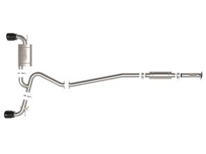 aFe Power - aFe Power Takeda 3 IN 304 Stainless Steel Cat-Back Exhaust w/ Black Tips Hyundai Kona N 22-23 L4-2.0L (t) - 49-37033-B - Image 2