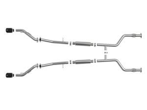 aFe Power - aFe Power Takeda 2-1/2 IN 304 Stainless Steel Cat-Back Exhaust System w/ Black Tips Nissan Z 2023 V6-3.0L (tt) - 49-36138-B - Image 2