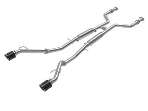 aFe Power Takeda 2-1/2 IN 304 Stainless Steel Cat-Back Exhaust System w/ Carbon Fiber Tips Nissan Z 2023 V6-3.0L (tt) - 49-36138-C