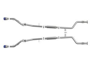 aFe Power - aFe Power Takeda 2-1/2 IN 304 Stainless Steel Cat-Back Exhaust System w/ Blue Flame Tips Nissan Z 2023 V6-3.0L (tt) - 49-36138-L - Image 2