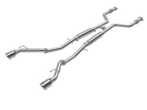 aFe Power Takeda 2-1/2 IN 304 Stainless Steel Cat-Back Exhaust System w/ Polished Tips Nissan Z 2023 V6-3.0L (tt) - 49-36138-P