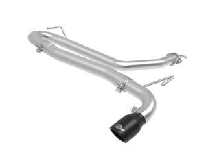 aFe Power Takeda 2-1/2 IN 304 Stainless Steel Axle-Back Exhaust w/o Muffler Black Tips Hyundai Kona 18-23 L4-1.6L (t) - 49-37017NM-B